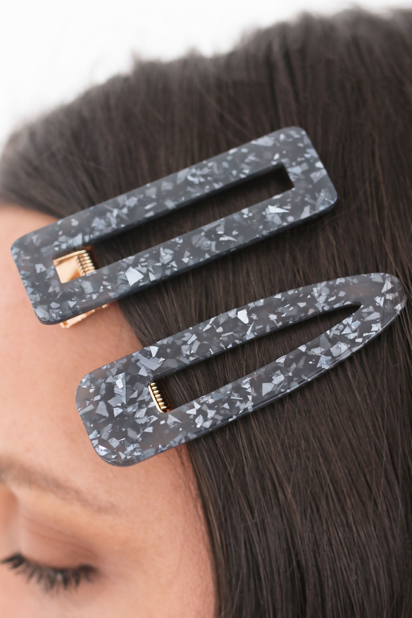 Black Hair Clip Set