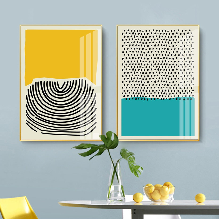 Yellow Abstract Poster