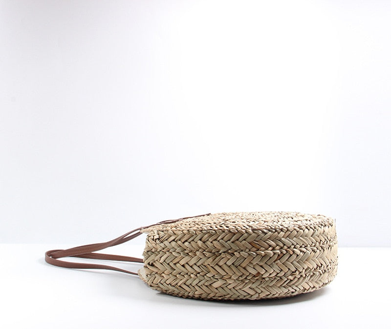 ISLA - Moroccan Straw Circle Bag
